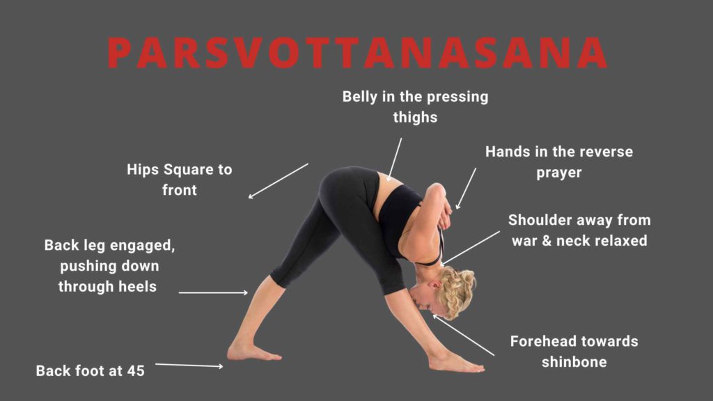 Parsvottanasana (Intense Side Stretch Pose): Steps 